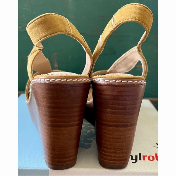 Anthropologie Farylrobin Casino Wedges Sandals 7.5 - Picture 5 of 9